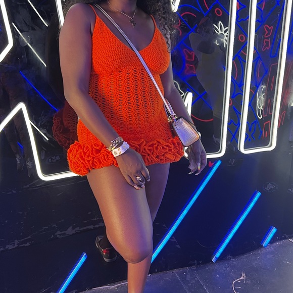 Custom Crochet Mini Dress - Picture 5 of 6